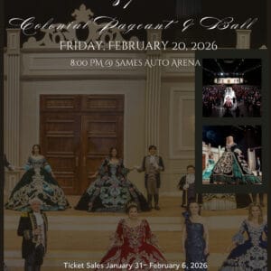 2026 SMW 87th Colonial Pageant Ball Event Flyer