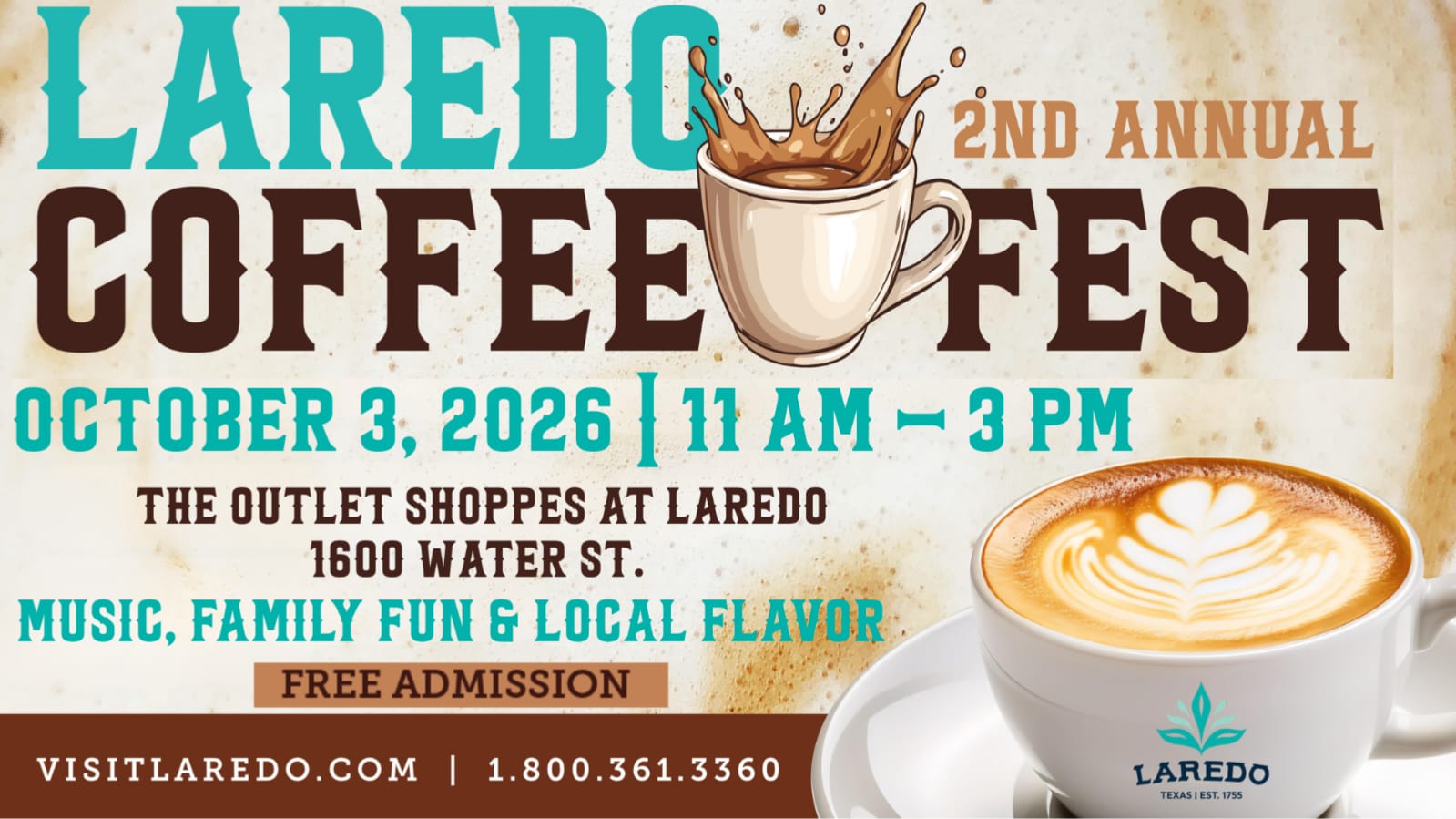 Laredo Coffe Fest 2026 banner